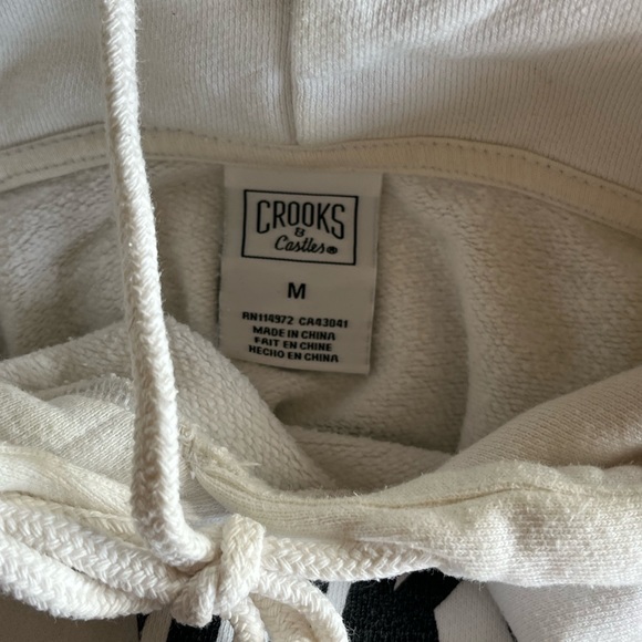 Crooks & Castles White Hoodie - Picture 3 of 3